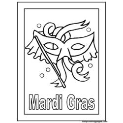 ぬりえページ: マルディグラ (祝日および特別行事) #60613 - 無料の印刷可能なぬりえページ