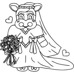 ぬりえページ: 結婚 (祝日および特別行事) #56196 - 無料の印刷可能なぬりえページ