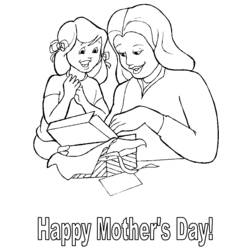 ぬりえページ: 母の日 (祝日および特別行事) #129781 - 無料の印刷可能なぬりえページ