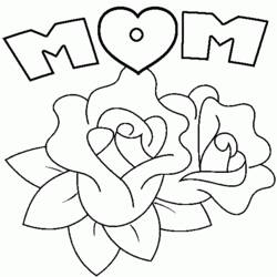 ぬりえページ: 母の日 (祝日および特別行事) #129802 - 無料の印刷可能なぬりえページ