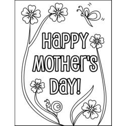 ぬりえページ: 母の日 (祝日および特別行事) #129804 - 無料の印刷可能なぬりえページ