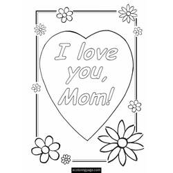 ぬりえページ: 母の日 (祝日および特別行事) #130020 - 無料の印刷可能なぬりえページ