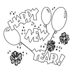 ぬりえページ: 新年 (祝日および特別行事) #60748 - 無料の印刷可能なぬりえページ