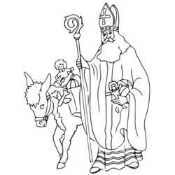 ぬりえページ: 聖ニコラス (祝日および特別行事) #59101 - 無料の印刷可能なぬりえページ