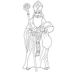 ぬりえページ: 聖ニコラス (祝日および特別行事) #59144 - 無料の印刷可能なぬりえページ