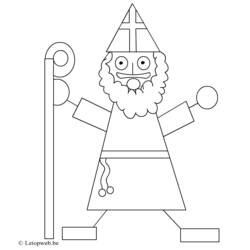 ぬりえページ: 聖ニコラス (祝日および特別行事) #59161 - 無料の印刷可能なぬりえページ