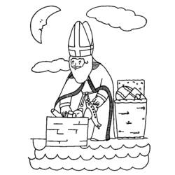 ぬりえページ: 聖ニコラス (祝日および特別行事) #59243 - 無料の印刷可能なぬりえページ