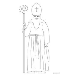 ぬりえページ: 聖ニコラス (祝日および特別行事) #59297 - 無料の印刷可能なぬりえページ