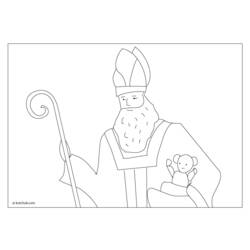 ぬりえページ: 聖ニコラス (祝日および特別行事) #59315 - 無料の印刷可能なぬりえページ