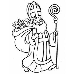 ぬりえページ: 聖ニコラス (祝日および特別行事) #59336 - 無料の印刷可能なぬりえページ