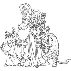 ぬりえページ: 聖ニコラス (祝日および特別行事) #59351 - 無料の印刷可能なぬりえページ