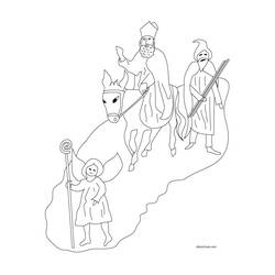 ぬりえページ: 聖ニコラス (祝日および特別行事) #59357 - 無料の印刷可能なぬりえページ
