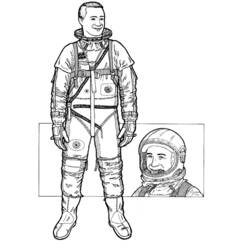ぬりえページ: 宇宙飛行士 (取引と職業) #87595 - 無料の印刷可能なぬりえページ