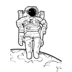 ぬりえページ: 宇宙飛行士 (取引と職業) #87596 - 無料の印刷可能なぬりえページ