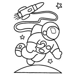 ぬりえページ: 宇宙飛行士 (取引と職業) #87597 - 無料の印刷可能なぬりえページ