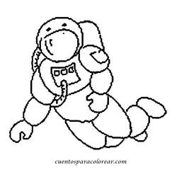 ぬりえページ: 宇宙飛行士 (取引と職業) #87602 - 無料の印刷可能なぬりえページ