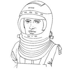 ぬりえページ: 宇宙飛行士 (取引と職業) #87604 - 無料の印刷可能なぬりえページ