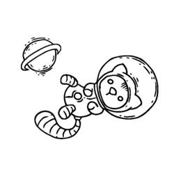 ぬりえページ: 宇宙飛行士 (取引と職業) #87610 - 無料の印刷可能なぬりえページ