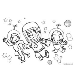 ぬりえページ: 宇宙飛行士 (取引と職業) #87614 - 無料の印刷可能なぬりえページ