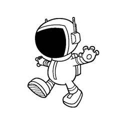 ぬりえページ: 宇宙飛行士 (取引と職業) #87617 - 無料の印刷可能なぬりえページ