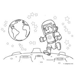 ぬりえページ: 宇宙飛行士 (取引と職業) #87618 - 無料の印刷可能なぬりえページ
