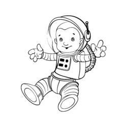 ぬりえページ: 宇宙飛行士 (取引と職業) #87630 - 無料の印刷可能なぬりえページ