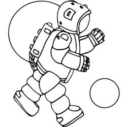 ぬりえページ: 宇宙飛行士 (取引と職業) #87642 - 無料の印刷可能なぬりえページ