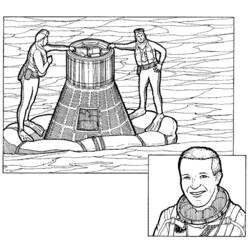 ぬりえページ: 宇宙飛行士 (取引と職業) #87652 - 無料の印刷可能なぬりえページ