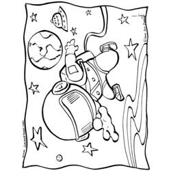 ぬりえページ: 宇宙飛行士 (取引と職業) #87666 - 無料の印刷可能なぬりえページ