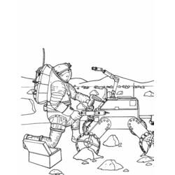 ぬりえページ: 宇宙飛行士 (取引と職業) #87911 - 無料の印刷可能なぬりえページ
