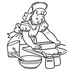 ぬりえページ: 料理する / 料理する (取引と職業) #91770 - 無料の印刷可能なぬりえページ