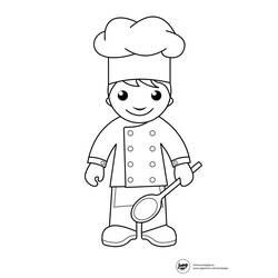 ぬりえページ: 料理する / 料理する (取引と職業) #91786 - 無料の印刷可能なぬりえページ