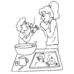 ぬりえページ: 料理する / 料理する (取引と職業) #91789 - 無料の印刷可能なぬりえページ