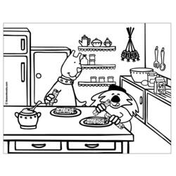 ぬりえページ: 料理する / 料理する (取引と職業) #91795 - 無料の印刷可能なぬりえページ