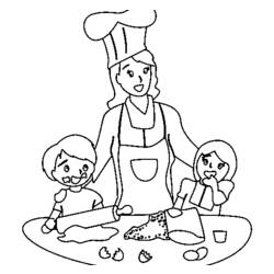 ぬりえページ: 料理する / 料理する (取引と職業) #91810 - 無料の印刷可能なぬりえページ