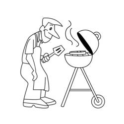 ぬりえページ: 料理する / 料理する (取引と職業) #91850 - 無料の印刷可能なぬりえページ