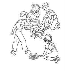 ぬりえページ: 料理する / 料理する (取引と職業) #91860 - 無料の印刷可能なぬりえページ