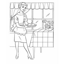 ぬりえページ: 料理する / 料理する (取引と職業) #91941 - 無料の印刷可能なぬりえページ