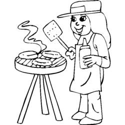 ぬりえページ: 料理する / 料理する (取引と職業) #92032 - 無料の印刷可能なぬりえページ