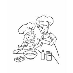 ぬりえページ: 料理する / 料理する (取引と職業) #92074 - 無料の印刷可能なぬりえページ