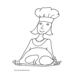 ぬりえページ: 料理する / 料理する (取引と職業) #92075 - 無料の印刷可能なぬりえページ