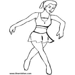 ぬりえページ: ダンサー / ダンサー (取引と職業) #92113 - 無料の印刷可能なぬりえページ