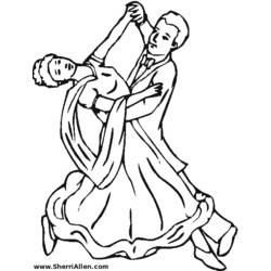 ぬりえページ: ダンサー / ダンサー (取引と職業) #92120 - 無料の印刷可能なぬりえページ