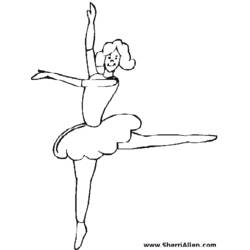 ぬりえページ: ダンサー / ダンサー (取引と職業) #92139 - 無料の印刷可能なぬりえページ