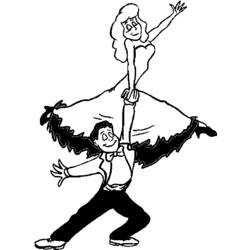 ぬりえページ: ダンサー / ダンサー (取引と職業) #92174 - 無料の印刷可能なぬりえページ