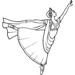ぬりえページ: ダンサー / ダンサー (取引と職業) #92215 - 無料の印刷可能なぬりえページ