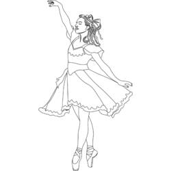 ぬりえページ: ダンサー / ダンサー (取引と職業) #92216 - 無料の印刷可能なぬりえページ