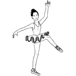 ぬりえページ: ダンサー / ダンサー (取引と職業) #92234 - 無料の印刷可能なぬりえページ