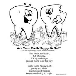 ぬりえ: 歯医者 - 無料の印刷可能なぬりえページ