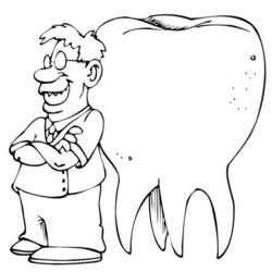 ぬりえページ: 歯医者 (取引と職業) #92837 - 無料の印刷可能なぬりえページ
